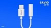 Savio Adapter USB-C - Mini Jack 3,5mm, Xiaomi, Huawei, Oppo,  AK-51